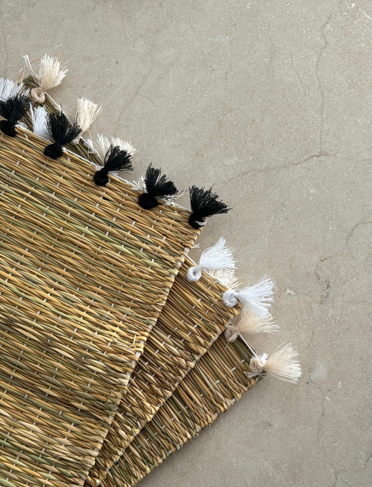 Sets de table à pompons
