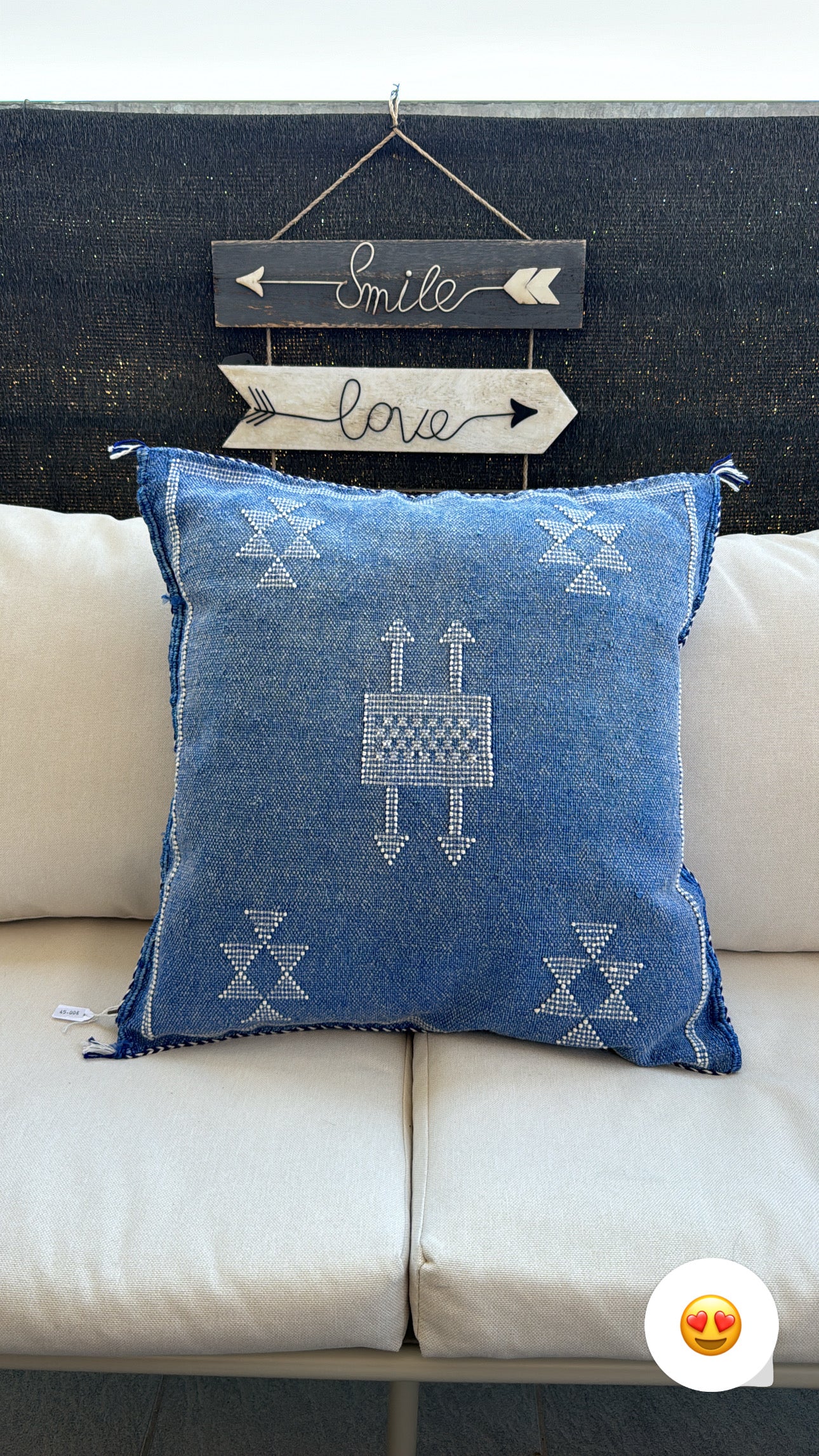 Coussin Sabra en soie de cactus