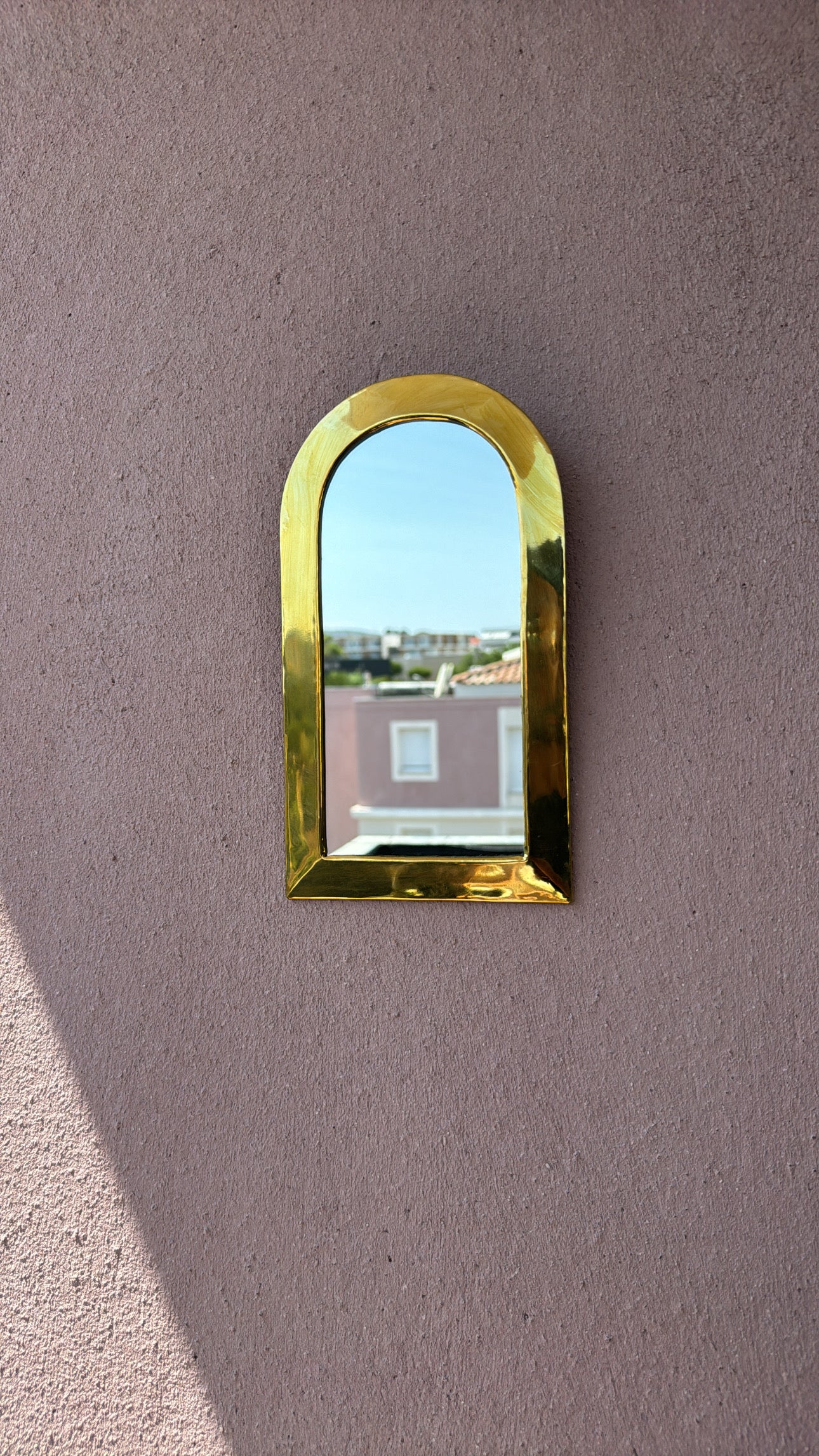 Miroir Déco en Laiton 20cm