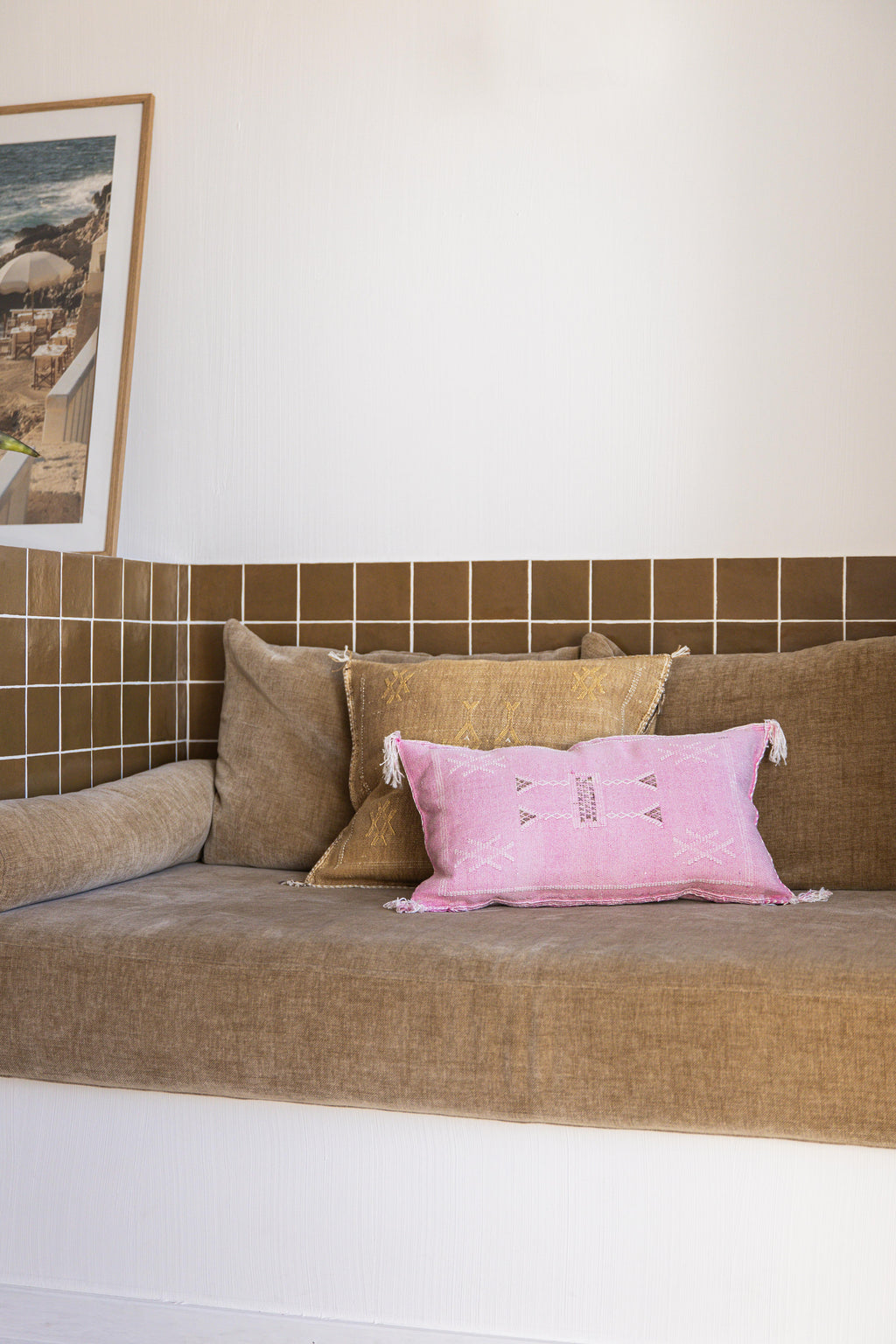 Housse de coussin Sabra rectangle 35x50cm - Rose