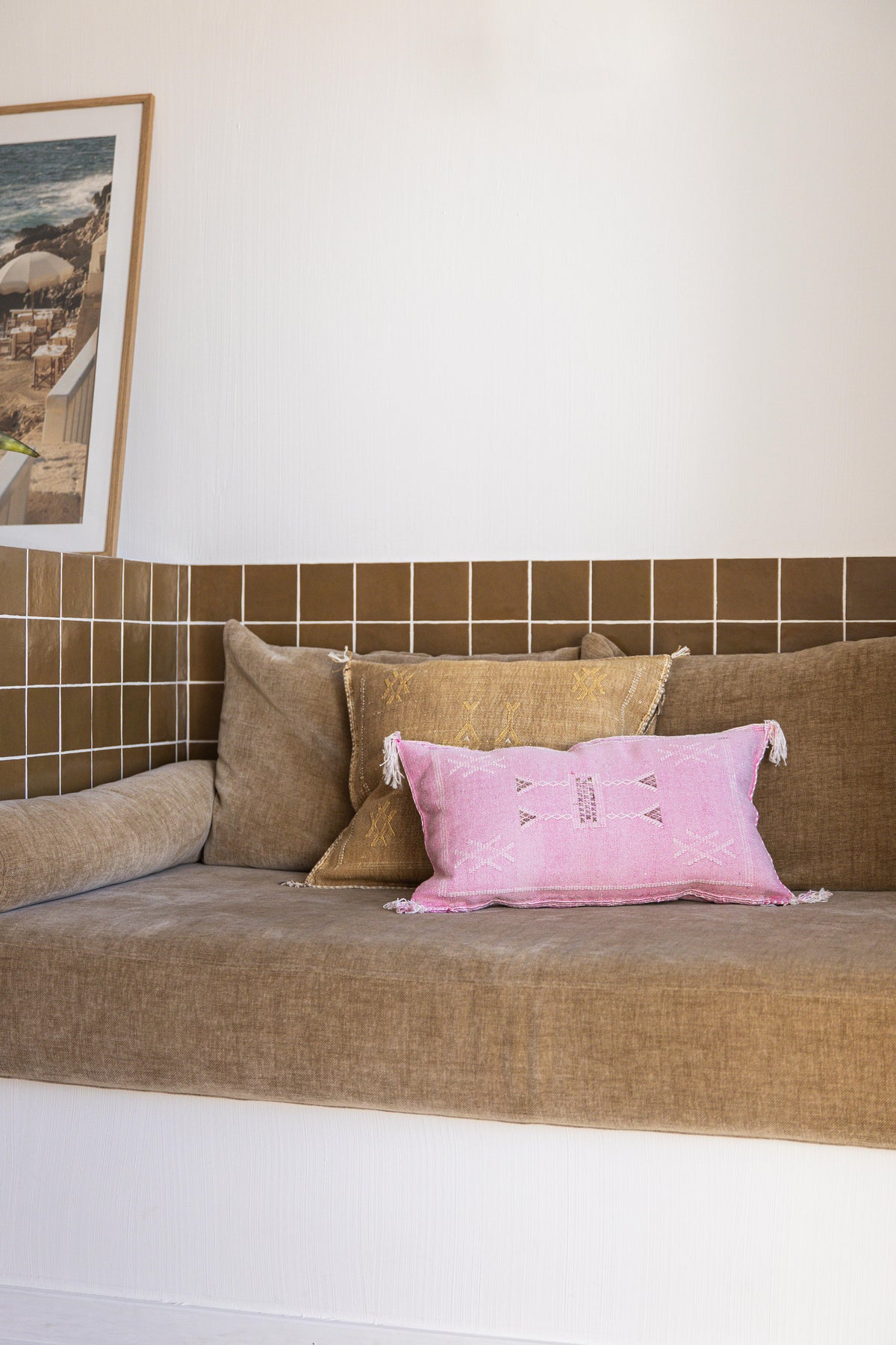 Housse de coussin Sabra rectangle 35x50cm - Rose