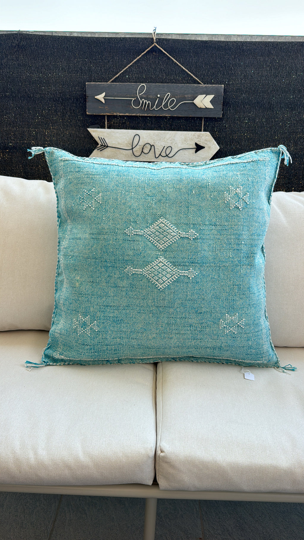 Coussin Sabra en soie de cactus