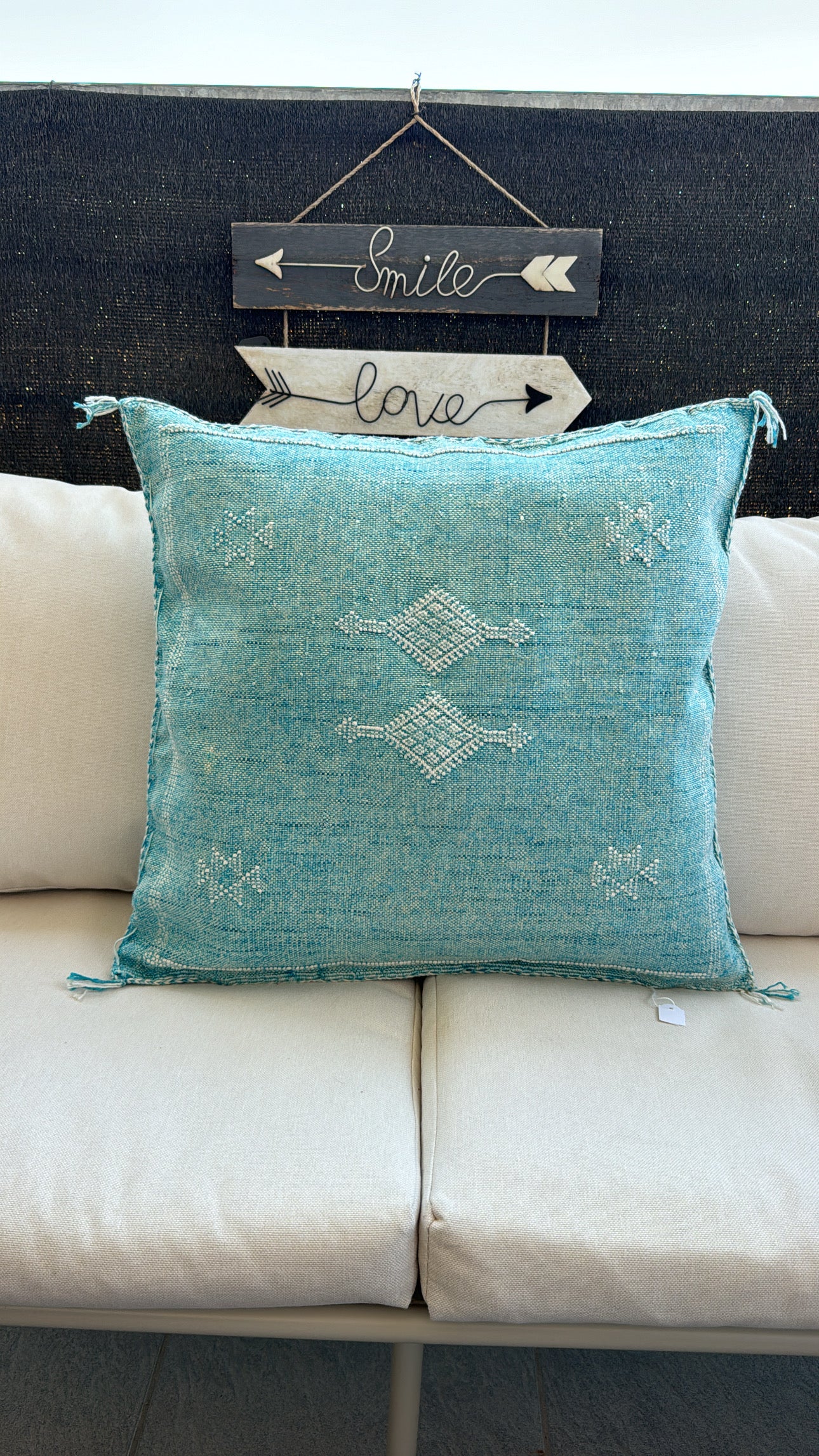 Coussin Sabra en soie de cactus