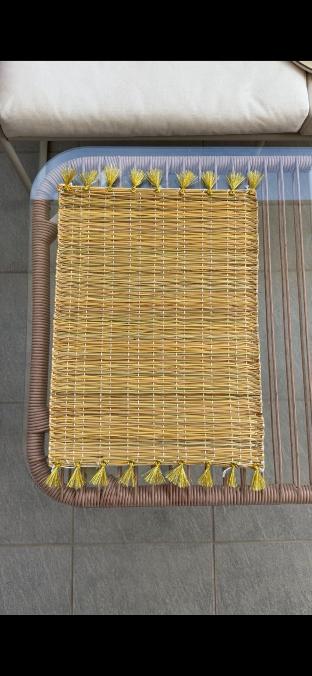 Sets de table à pompons