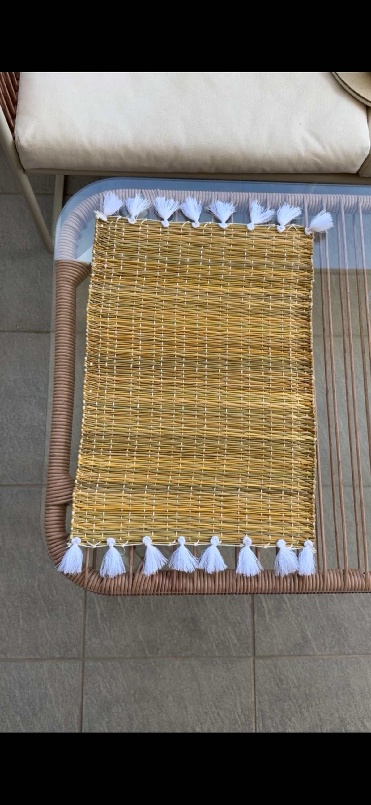 Sets de table à pompons
