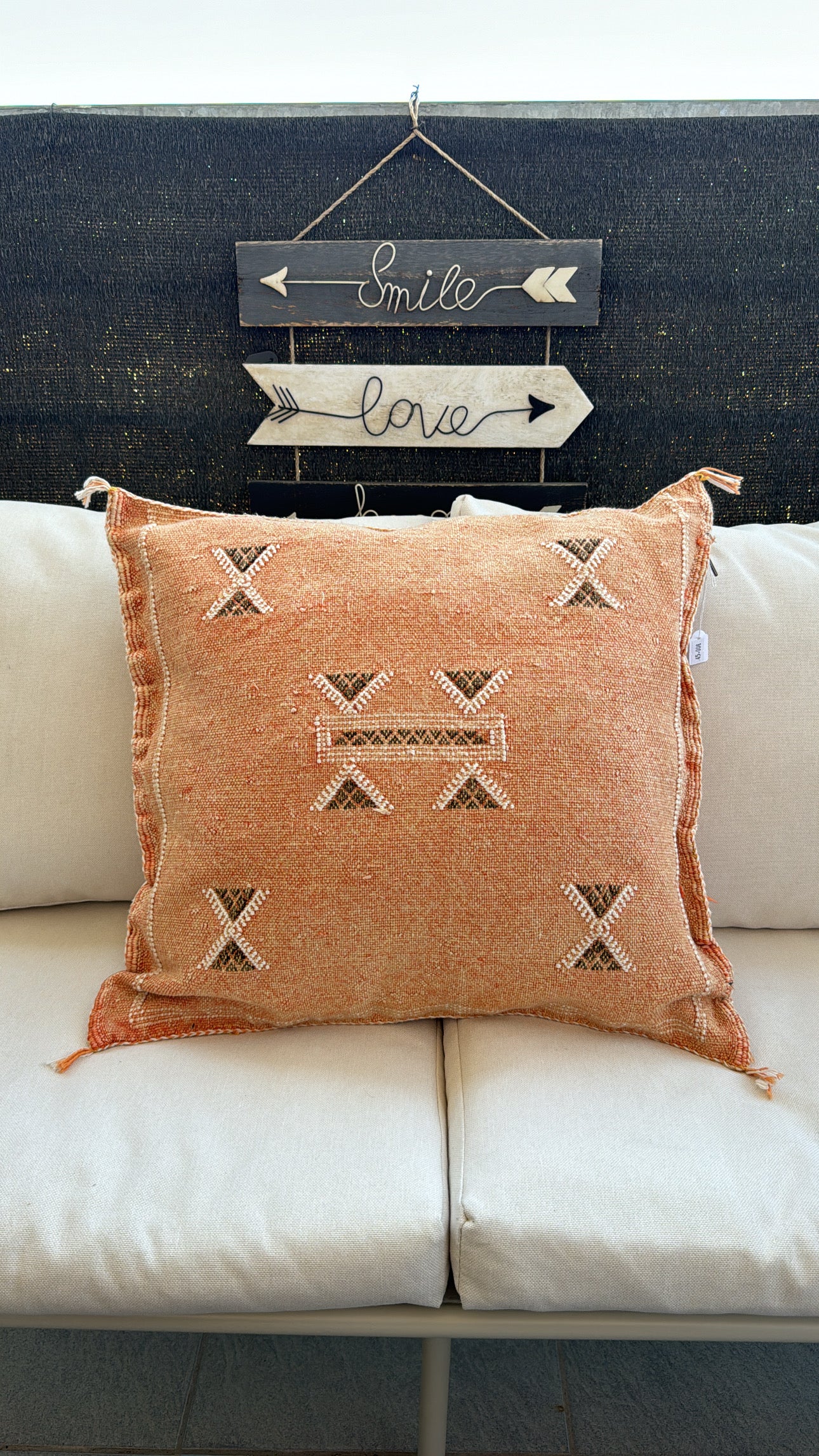Coussin Sabra en soie de cactus