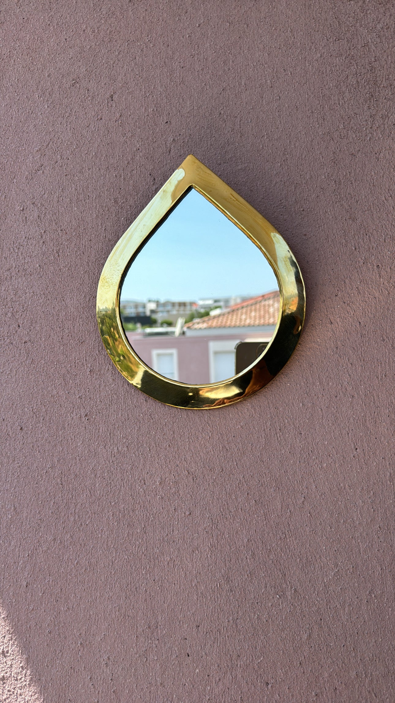 Miroir Déco en Laiton 20cm