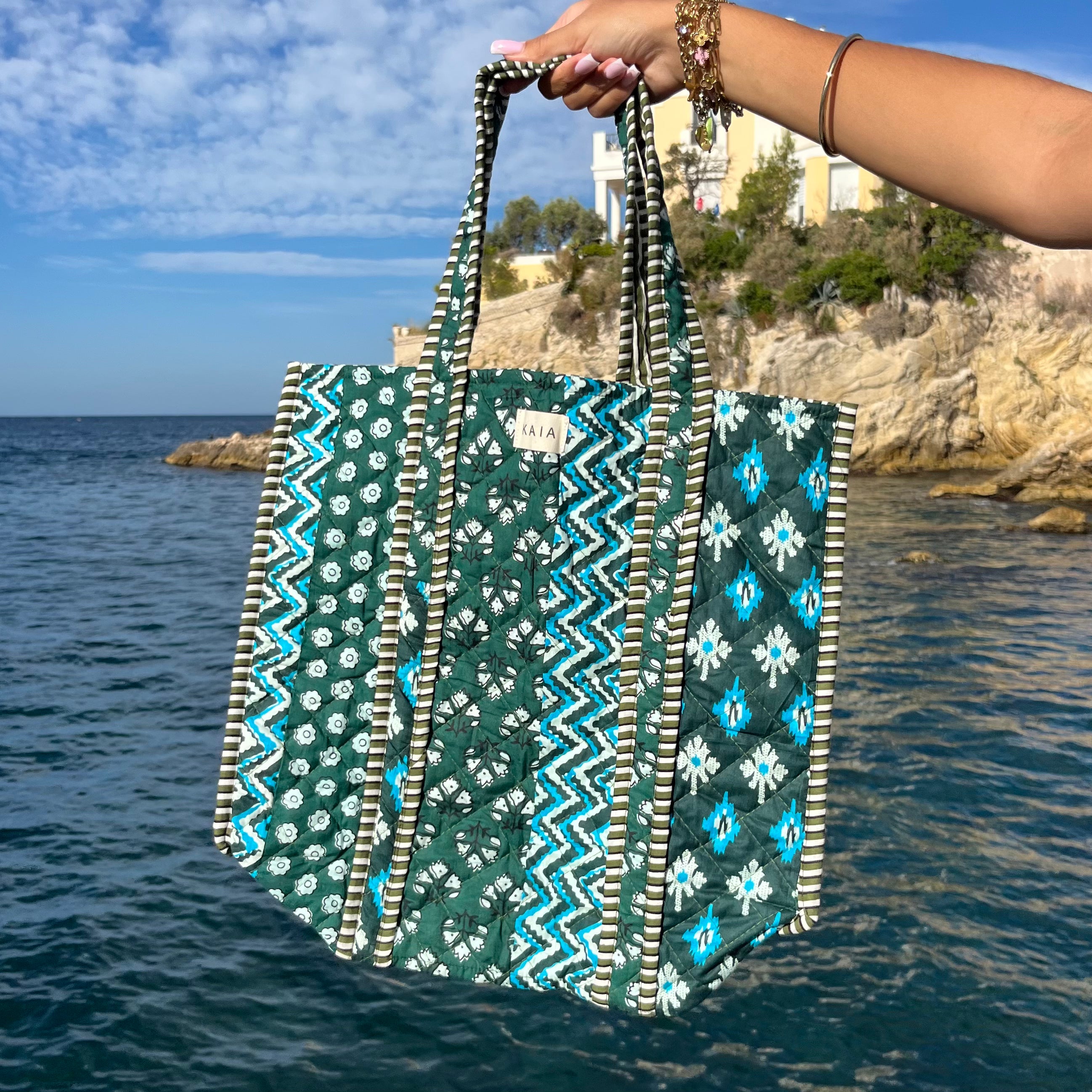 Cabas - Green Patchwork