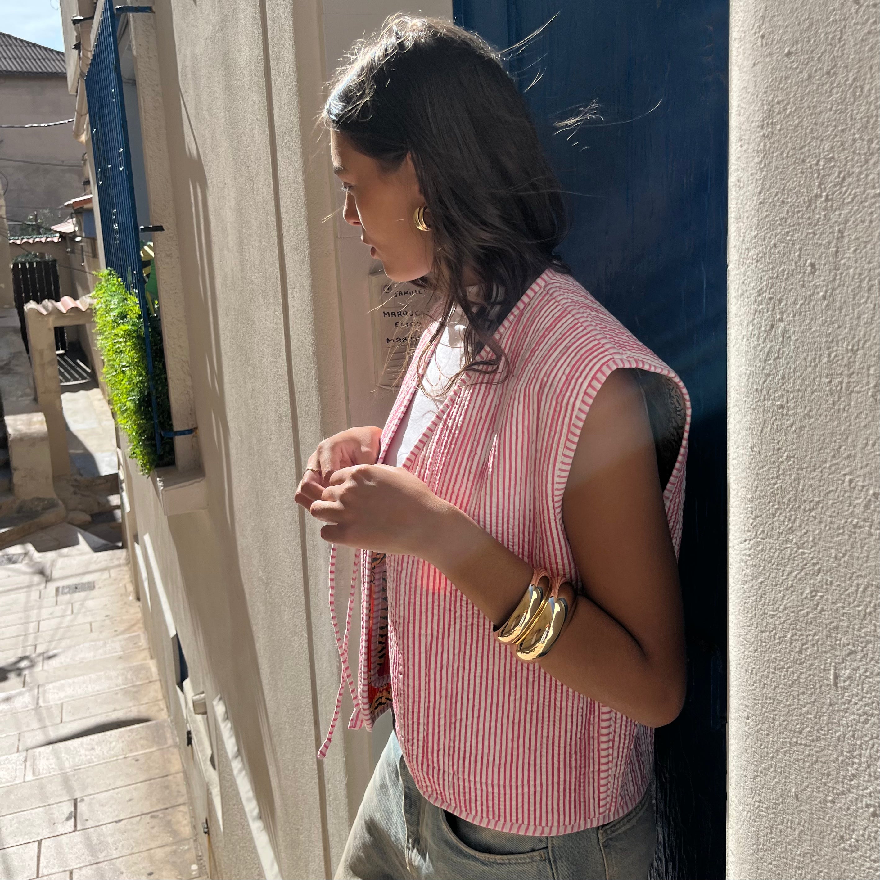 Gilet matelassé sans manche - Tigre