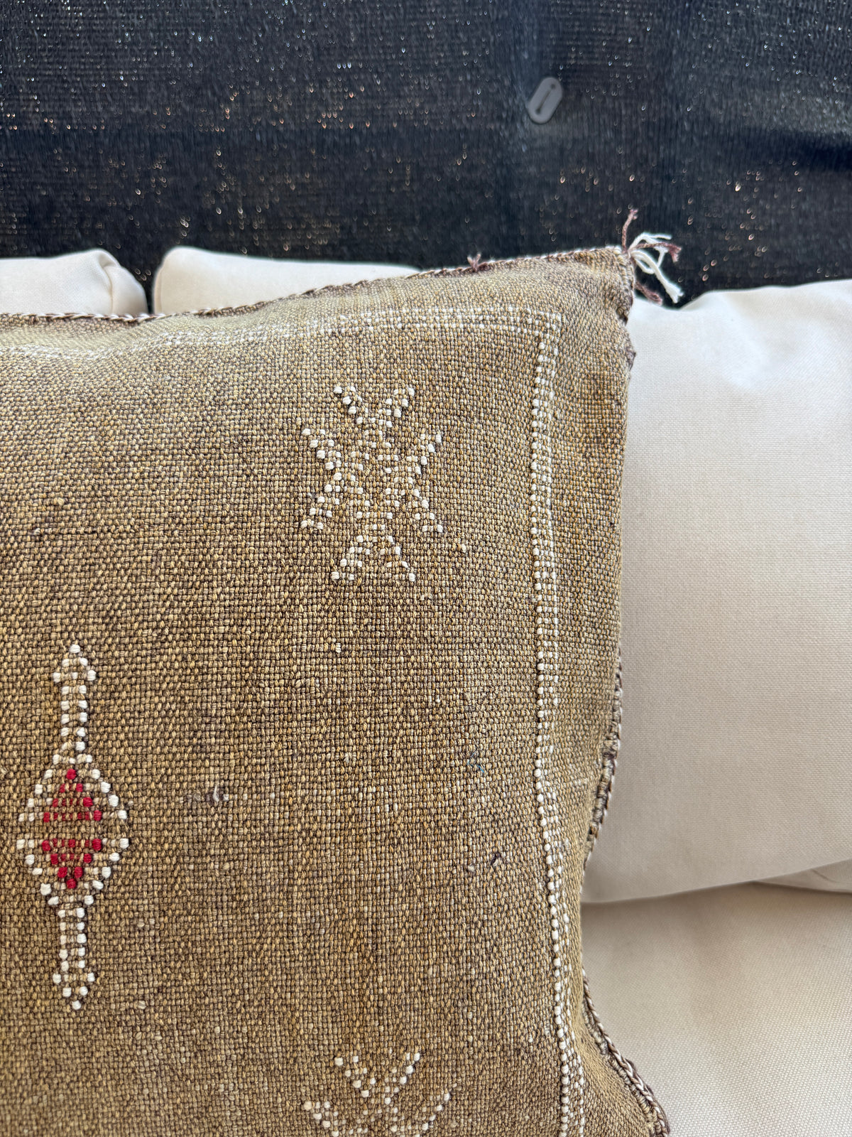 Housse de coussin Sabra en soie végétale - Ambre