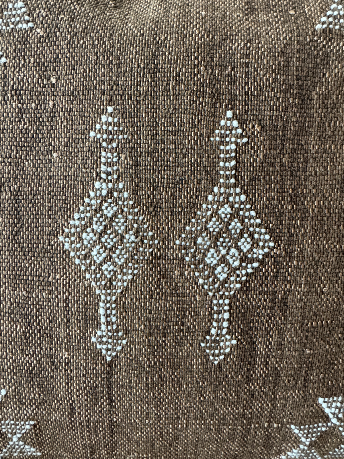 Housse de coussin Sabra en soie végétale - Marron
